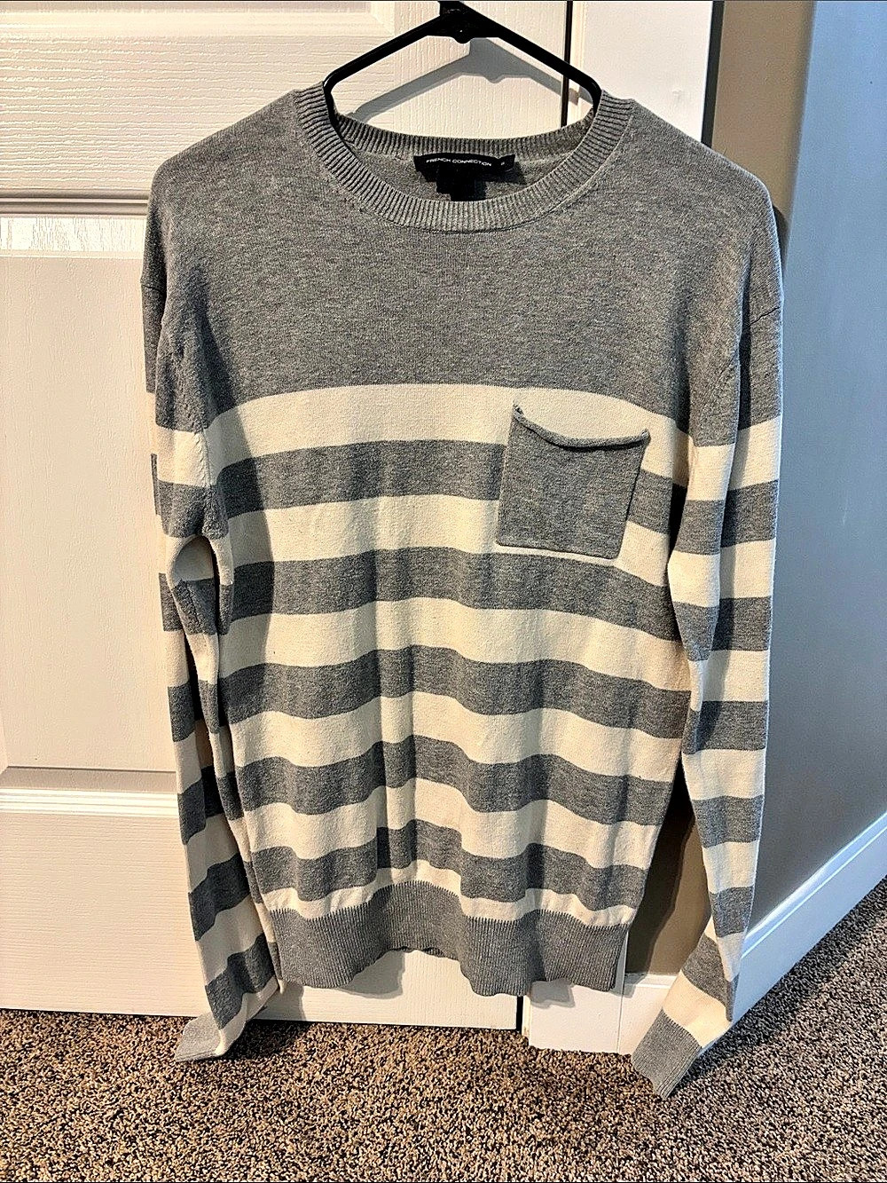 French Connection Striped Crewneck